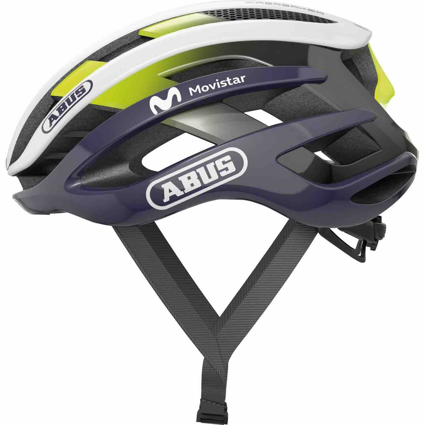 Casco de Bicicleta ABUS AIRBREAKER movistar team talla S
