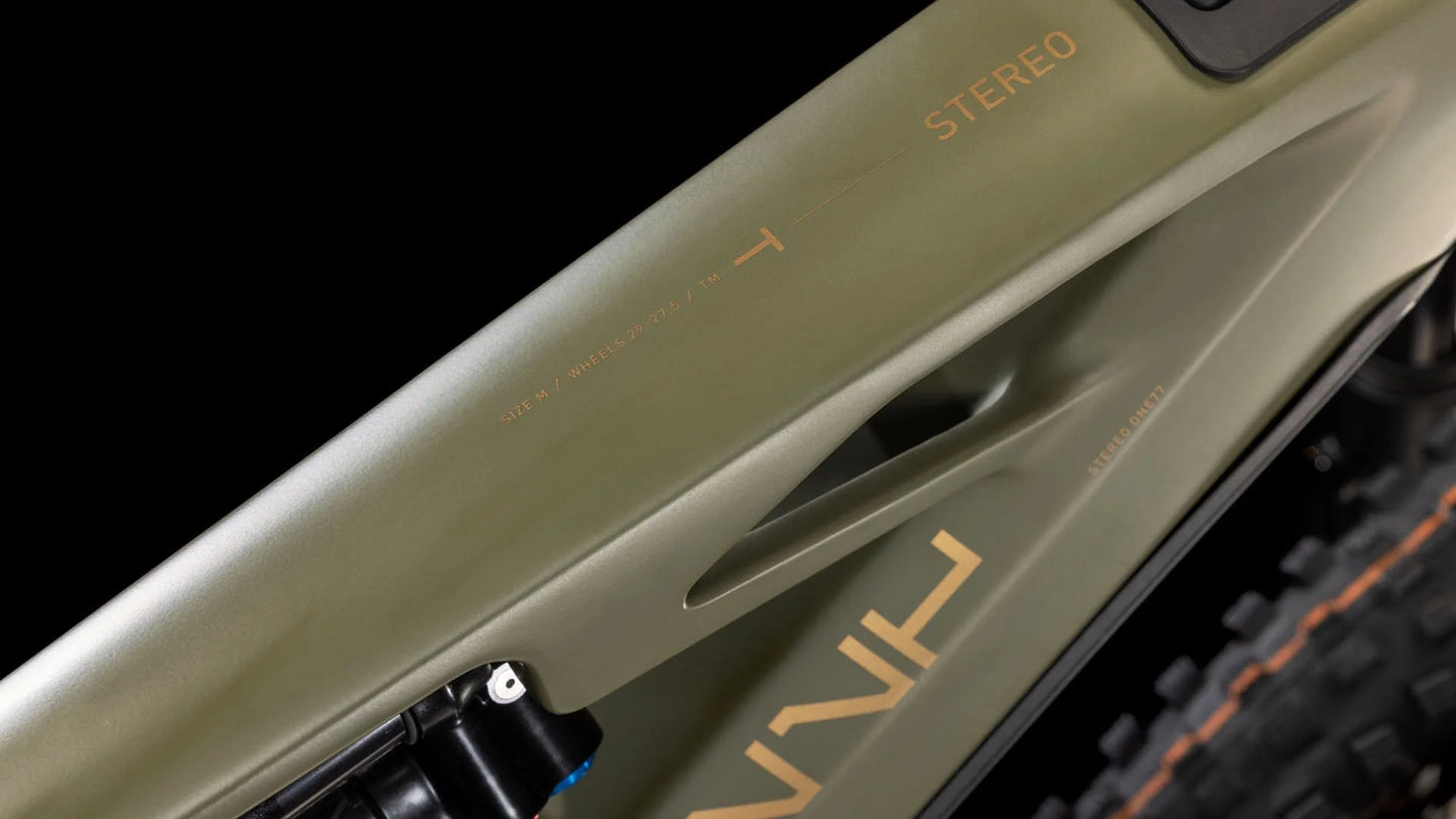 Bicicleta Cube Stereo Hybrid ONE77 HPC TM 800 dustyolive´n´gold / PREVENTA