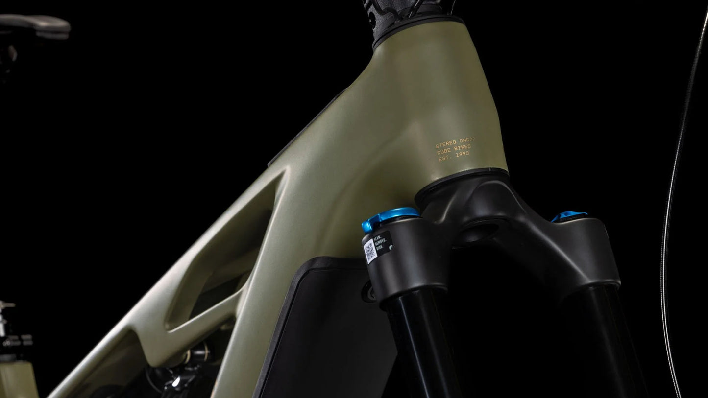 Bicicleta Cube Stereo Hybrid ONE77 HPC TM 800 dustyolive´n´gold / PREVENTA
