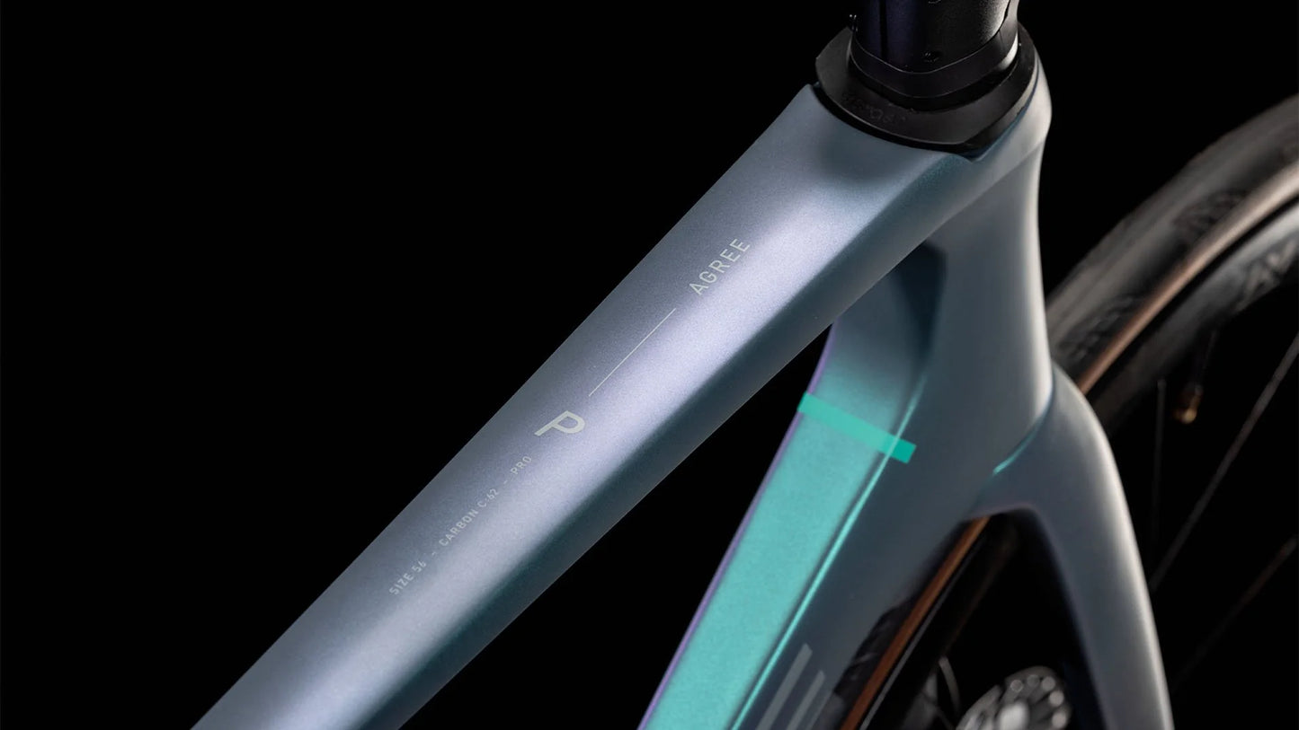Bicicleta Ruta Cube Agree C:62 Pro polarlight´n´aquagreen / PREVENTA