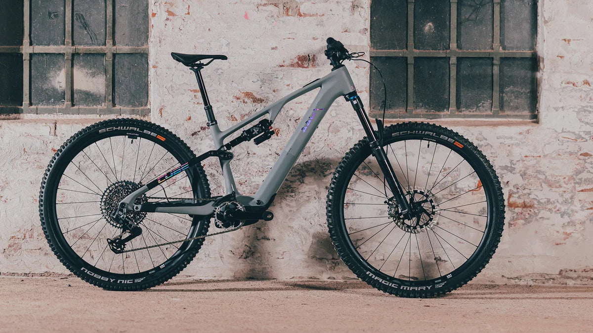 Bicicleta E-bike Cube AMS Hybrid ONE44 C:68X TM 400X 29 swampgrey´n´purplereflex L