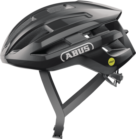 Casco Bicicleta Adulto Abus POWERDOME Mips Negro Brillante