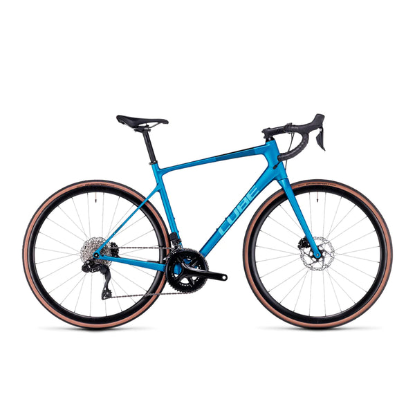 Bicicleta de Ruta Cube Attain GTC SLX 700" azul y negro