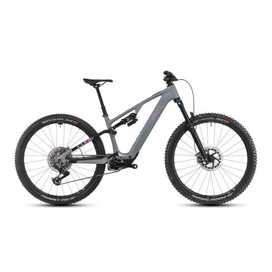 Bicicleta E-bike Cube AMS Hybrid ONE44 C:68X TM 400X 29 swampgrey´n´purplereflex L