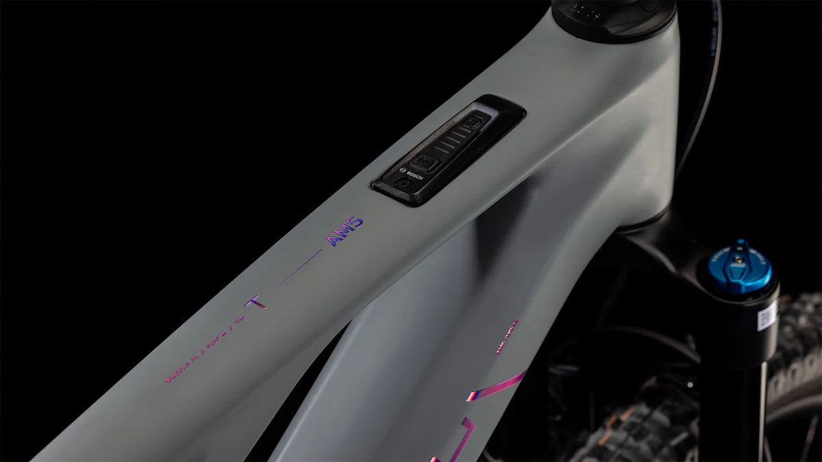 Bicicleta E-bike Cube AMS Hybrid ONE44 C:68X TM 400X 29 swampgrey´n´purplereflex L