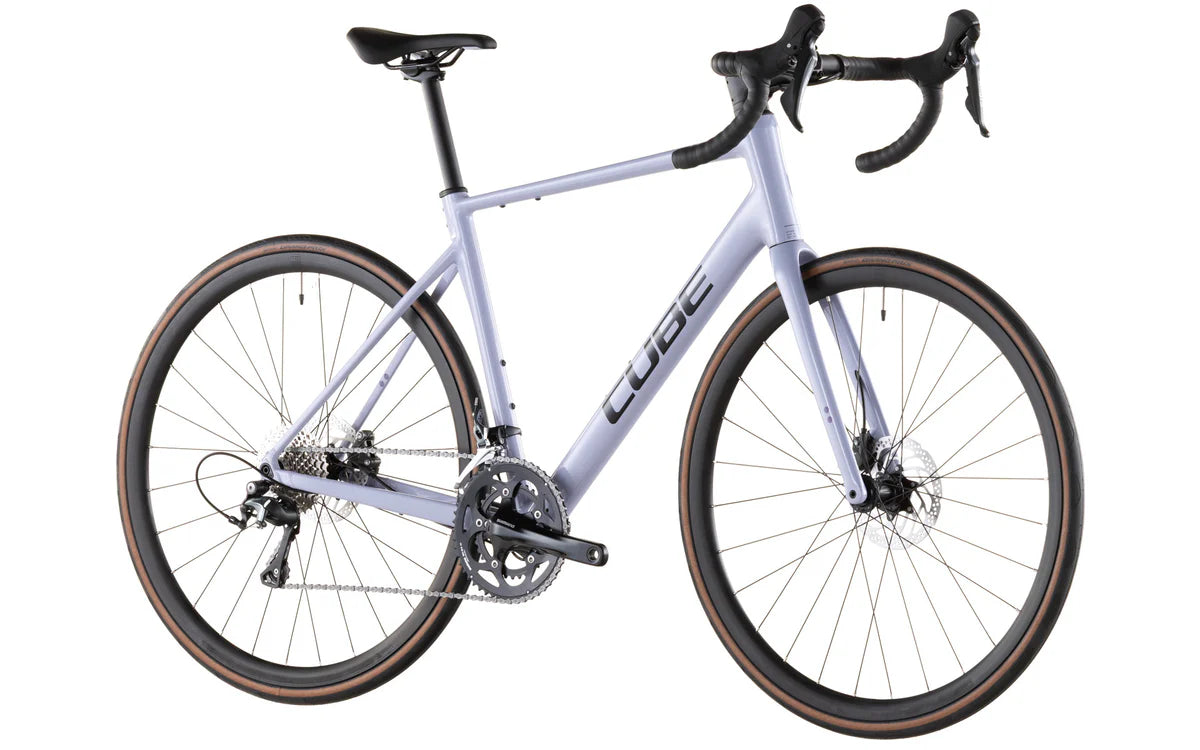 Bicicleta Cube Attain C:62 Race plumgrey´n´brink