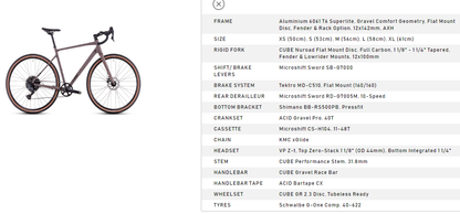 Bicicleta gravel Cube Nuroad One