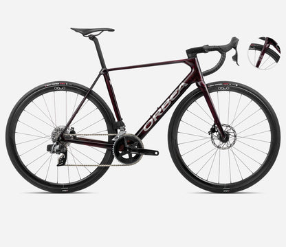 Bicicleta Ruta Orbea ORCA M31 ETEAM PWR Burdeos-Titanio