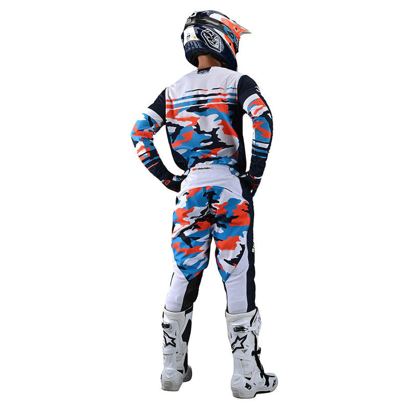 Pantalón de moto GP Formula Camo Navy/Orange Troy Lee Designs