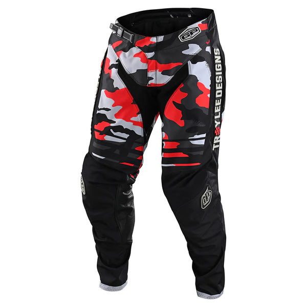 Pantalón de moto GP Formula Camo Black/Rocket Red Troy Lee Designs
