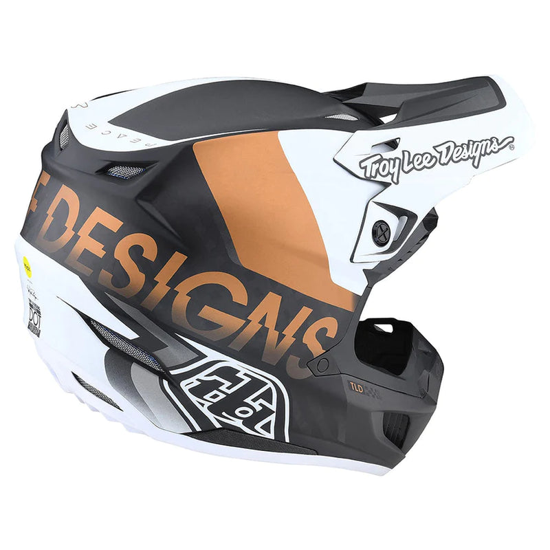 Casco de Moto SE5 Carbon Qualifier White/Broze Troy Lee Designs