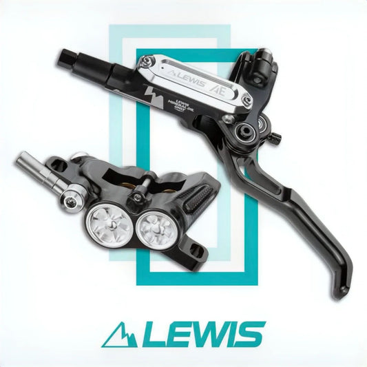 Set de Frenos Lewis AE Black Silver 4 pistones
