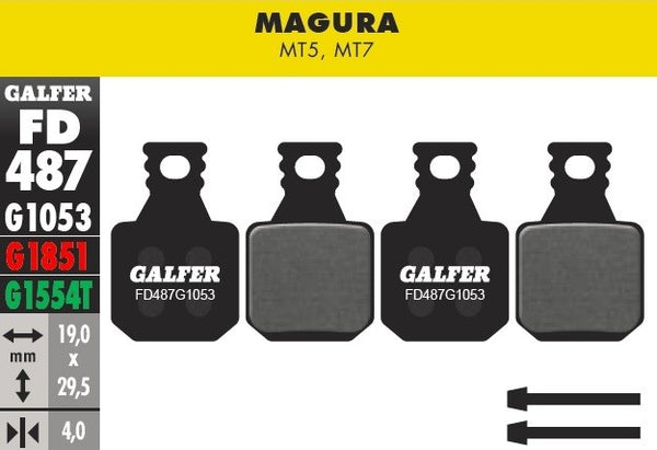 Pastillas Galfer Magura MT5 y MT7